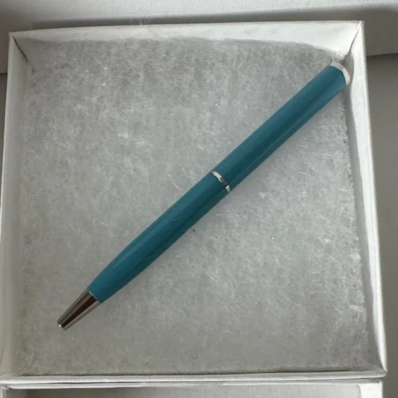 Coach Ballpoint Pen 4" NWOT in blue and silver - Picture 2 of 5